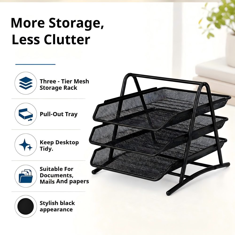 Paper Basket Mesh - Organizador de Arquivos de Malha de
