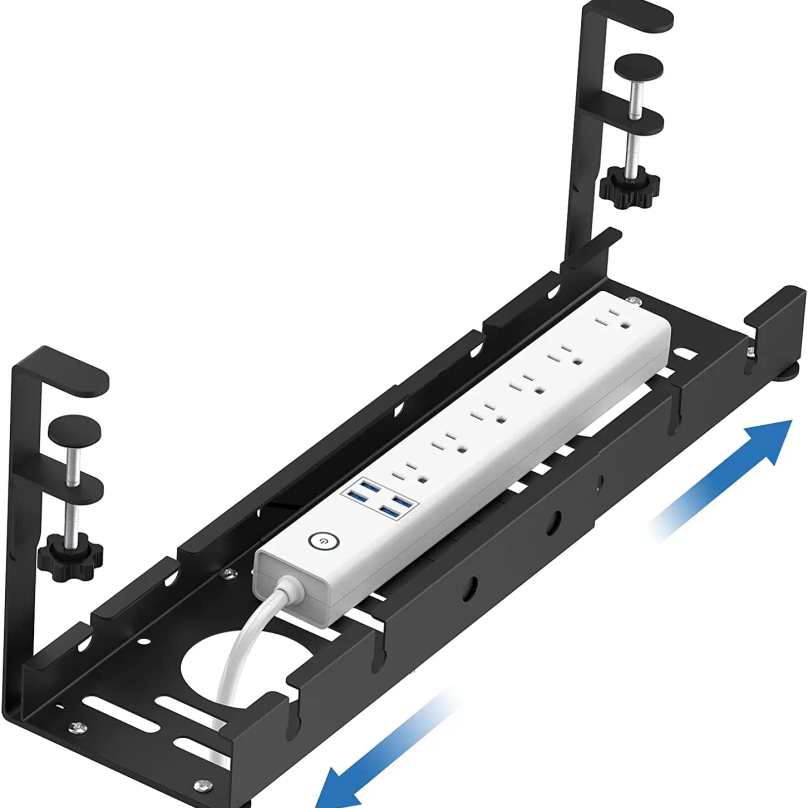 Cable Tray Under Desk - Suporte de Cabos Metálico Extensível para