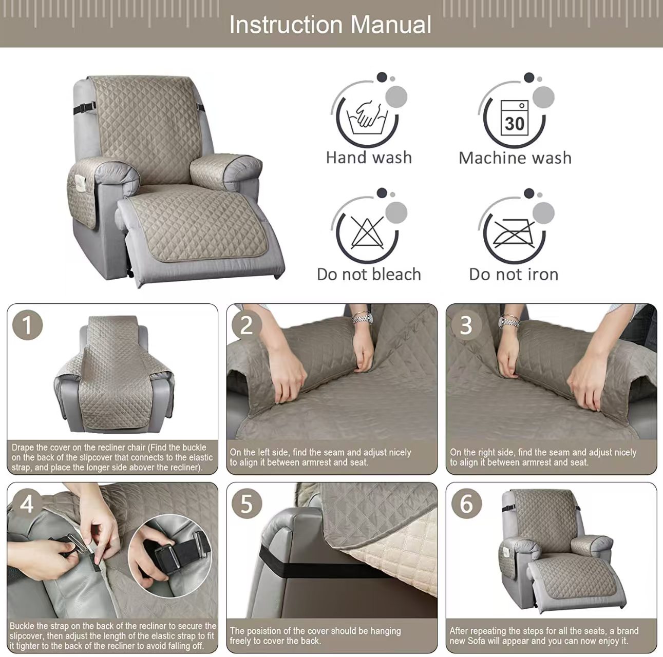 Capa para Sofá Reclinável de 1 - Office Furniture Hon avaliação e preço
