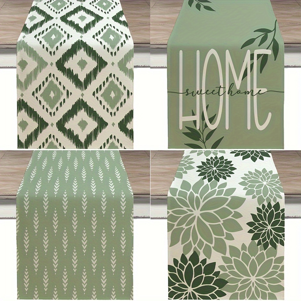 1pc estilo boêmio verde floral - Office Furniture Hon avaliação e preço